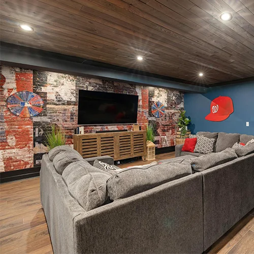 basement renovation in burlington